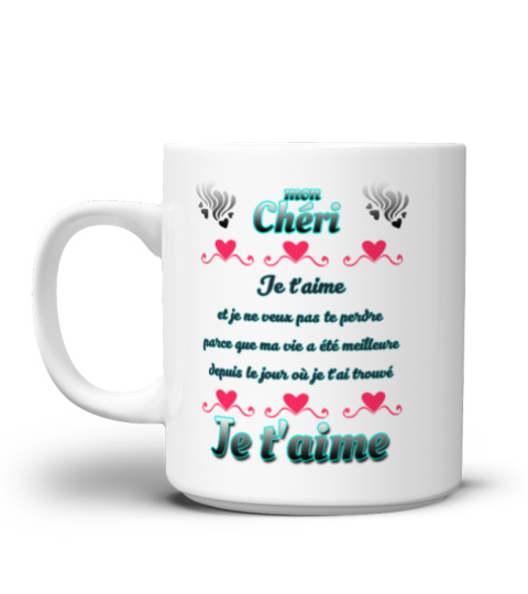  valentine cadeau - Je T'aime   Mon Cheri