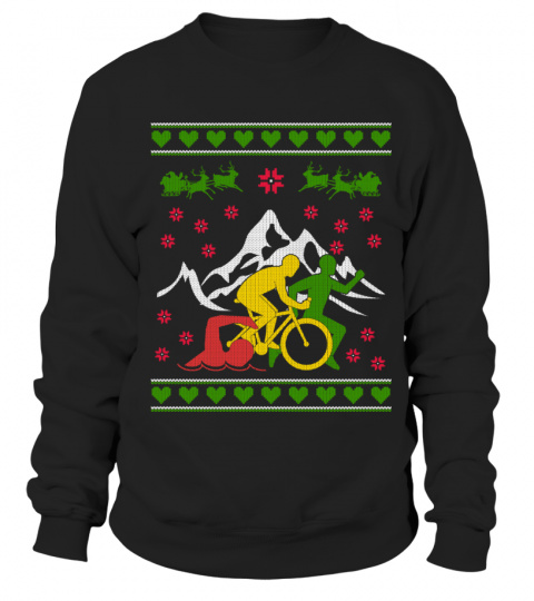 Triathlon Ugly Christmas Sweatshirt 2