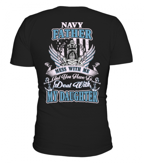 Navy Father - Navy Dad Shirt