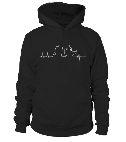 Feuerwehr Frau Tshirt - Heartbeat-Herzschlag