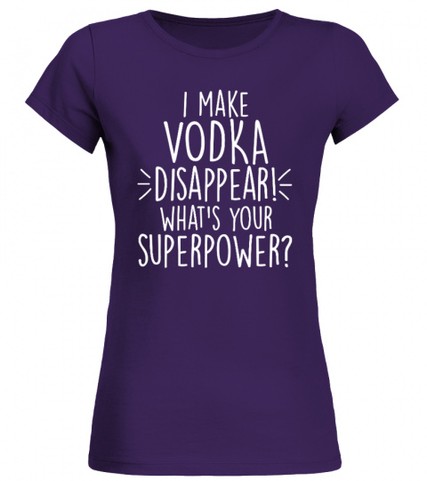 I make vodka disappear!