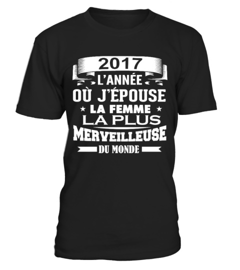 marié 2017 - Mariage T Shirt - Pull