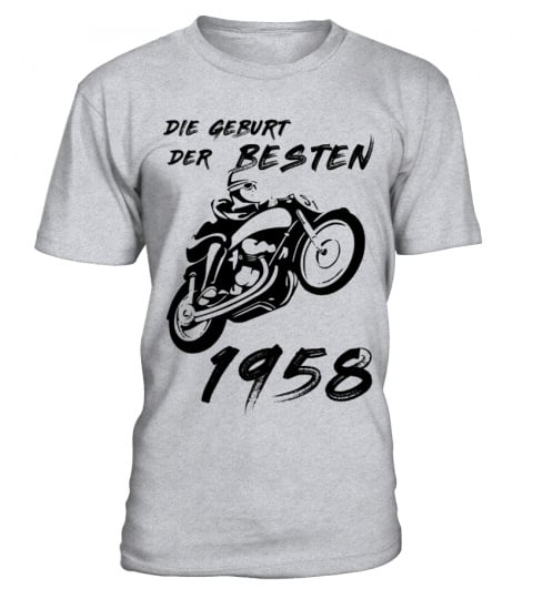60. Geburtstag - Geschenk - Die Geburt Der Besten 1958 T-Shirt