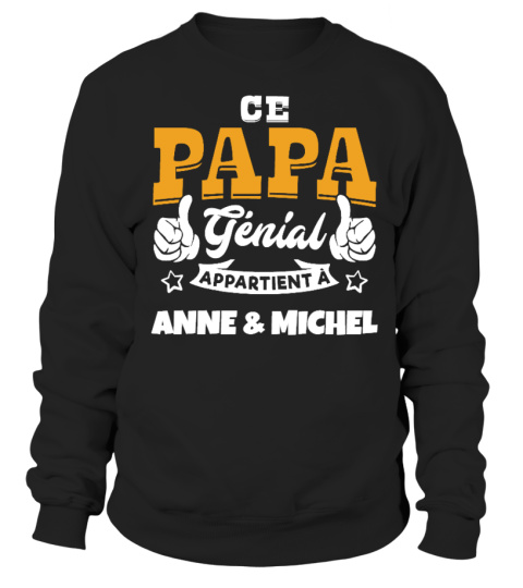 CE PAPA GENIAL APPARTIENT A- CUSTOM - Hoodie