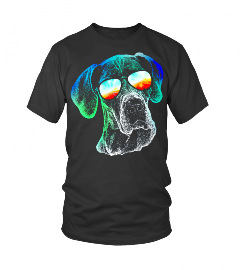 Great Dane Neon Dog Shirt
