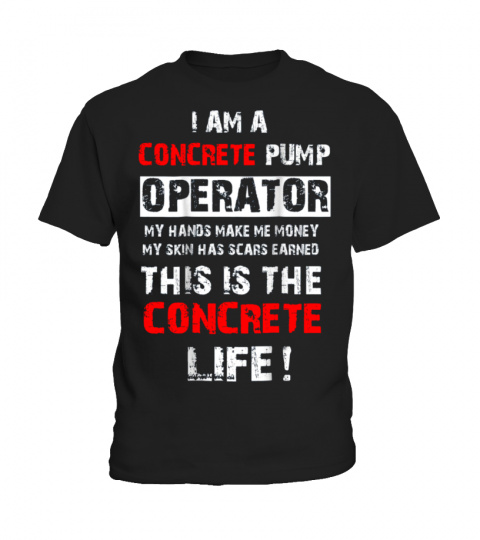 Concrete Pump Operator Gift T Shirt Job