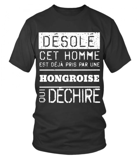 T-shirt Désolé Hongroise