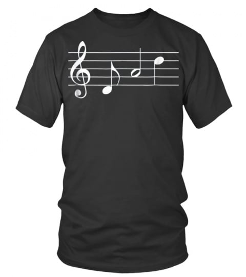 Music Dad T Shirt Text In Treble Clef Musical Notes Tshirt