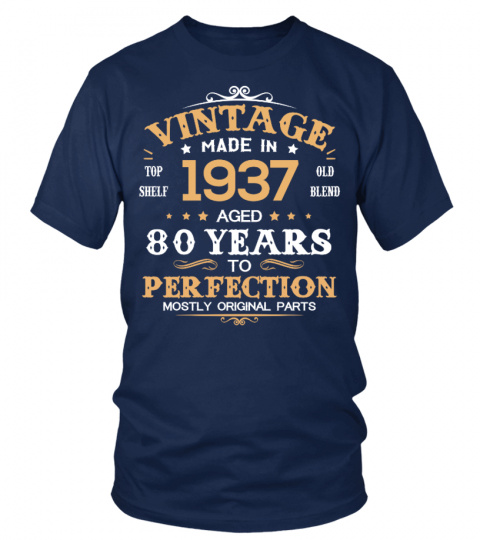 Vintage Made In 1937 Aged 80 Years