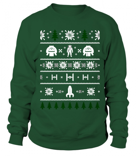 Space christmas ugly sweater ugly