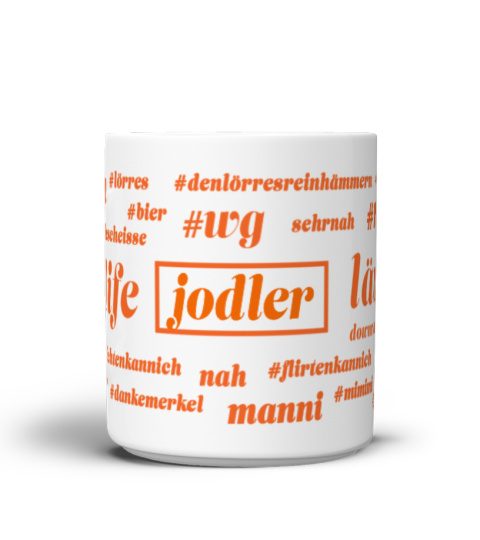 #JODLER HASHTAG TASSE(Personalisierbar)*