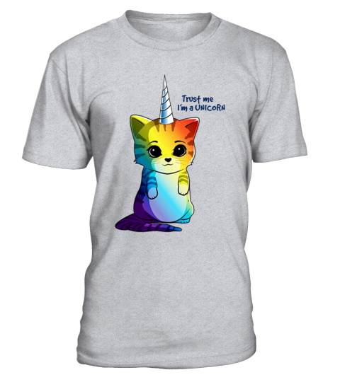 Caticorn Rainbow T shirt Meowgical Cat