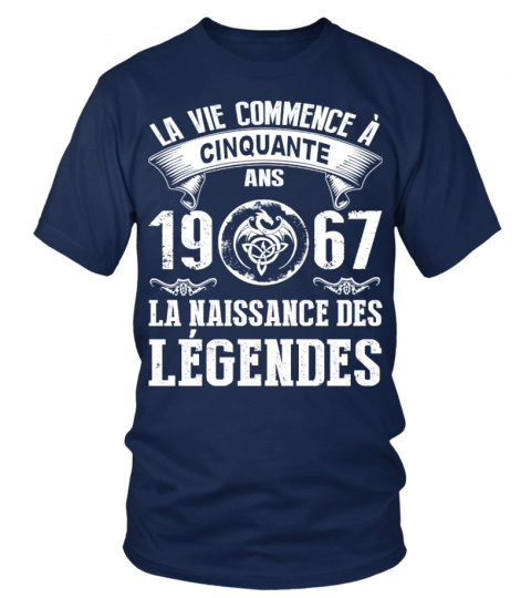 1967  la naissance des legendes tshirtt