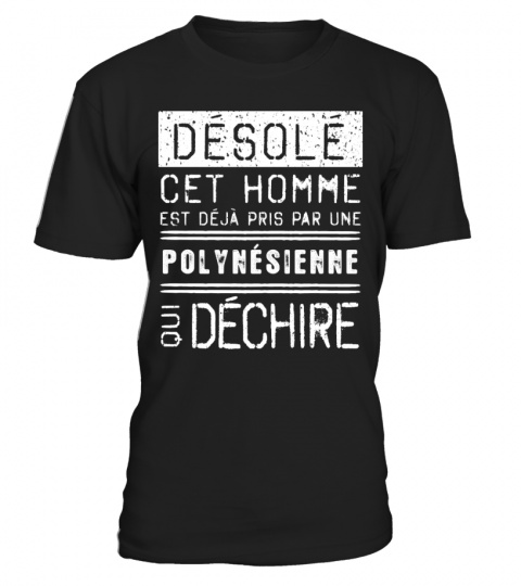 T-shirt Désolé Polynésienne