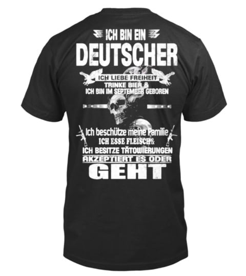 Ich bin Deutscher September geboren geht