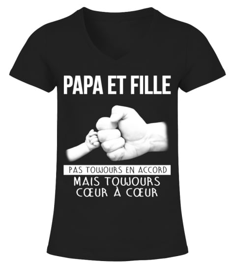 T shirt personnalisé discount papa et fille