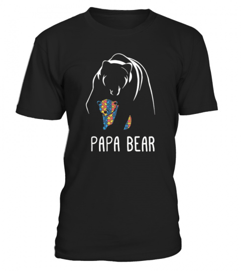 Papa Bear - Autism Awareness T-Shirt