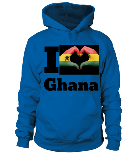 Kapuzen-Pullover  I love Ghana
