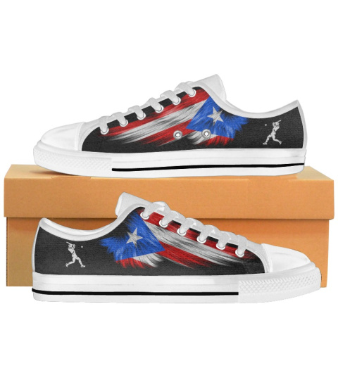 Puerto Rico Baseball Flag LW Sneaker