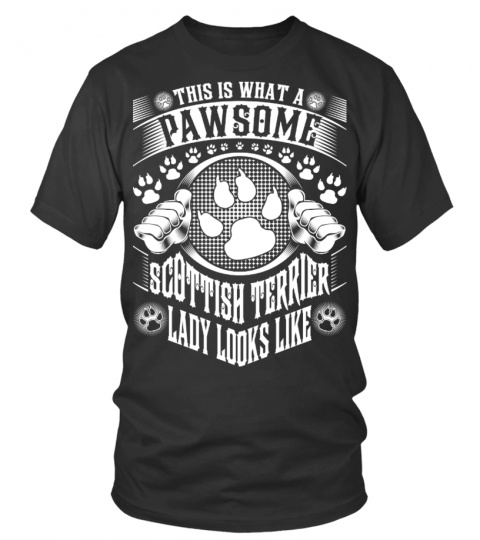 Pawsome Scottish Terrier Lady Looks Like Tshirt Tee Hoodie