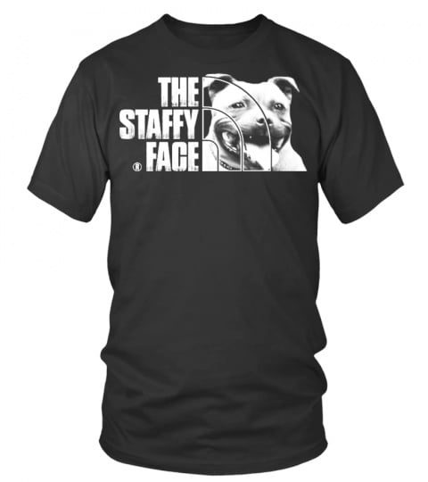 The Staffy Face Tshirt Tee Hoodie