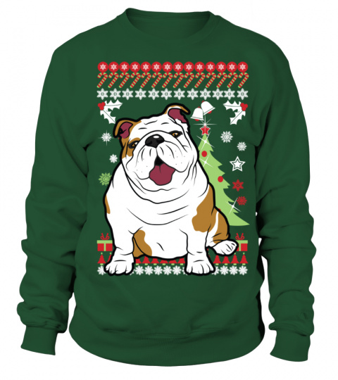 Childrens French Bulldog Santa Claus Father Christmas Kids Sweater Jumper 