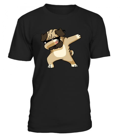 Dabbing Pug Funny Shirt Dab Hip Hop Dog