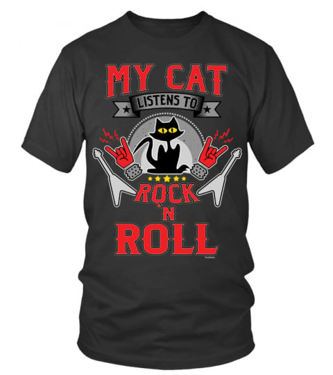 My cat listens to rock and roll