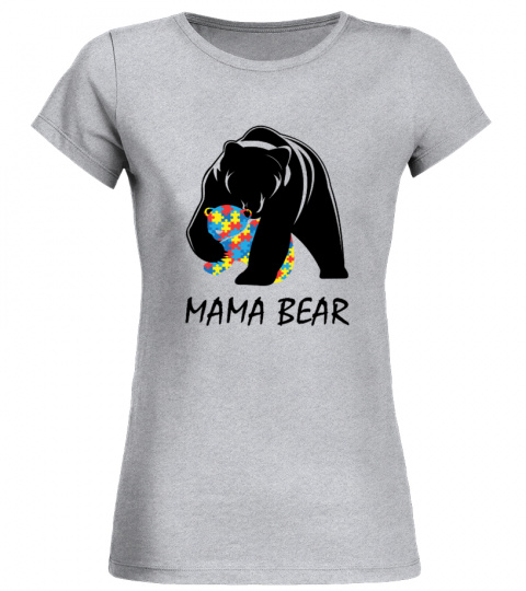 Autism Awareness Mom - Mama Bear T-Shirt