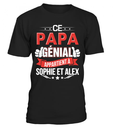 T-shirt Personnalisé-Ce Papa Appartient