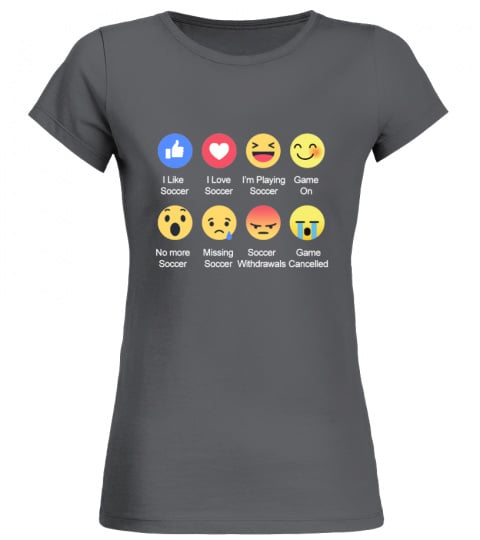 I Love Soccer Emotion (Emoji) Funny