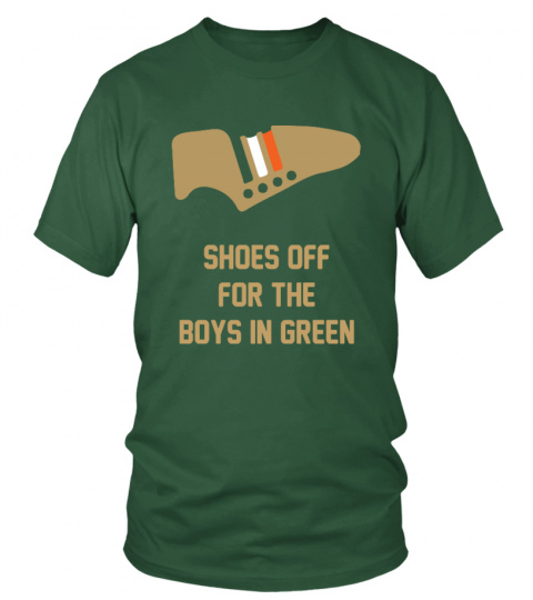 Shoes off for the Boys in Green