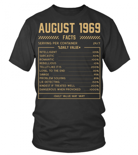 Fact August 1969 T-Shirt
