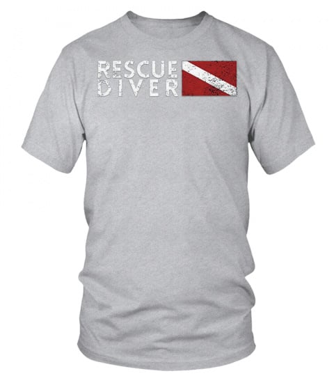85.Rescue Diver Flag Search Rescue Diver Shirt Scuba Shirt