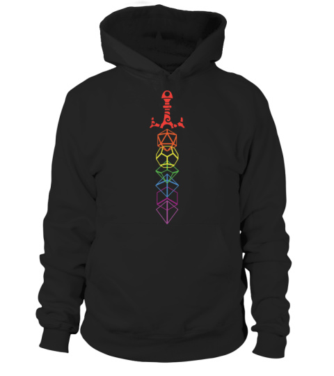 Rainbow Dice Sword T-Shirt