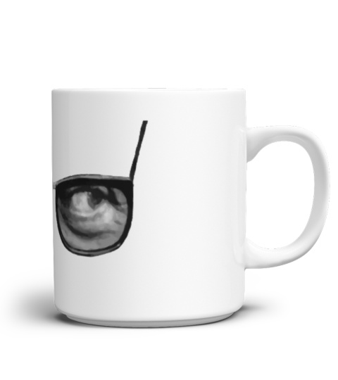 Tazza - Jean Paul Sartre Eyes - Fun Office Mug