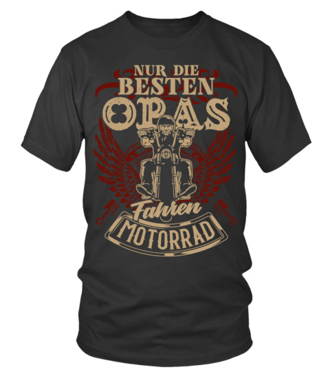 Nur die besten Opas Motorrad T-shirt