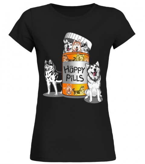 Husky happy pill shirt