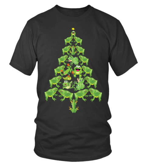 christmas tees for frog lover