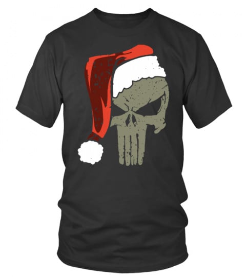 Santa Merry Christmas Skull T-Shirt