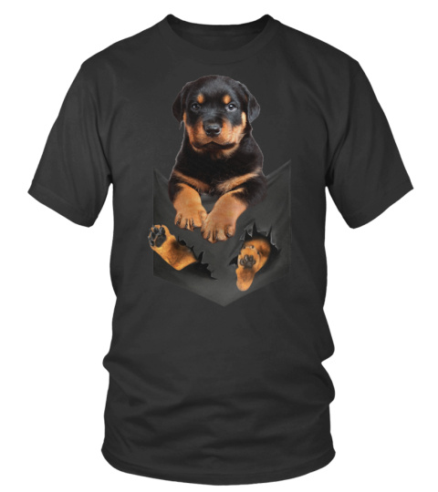 rottweiler pocket t shirt