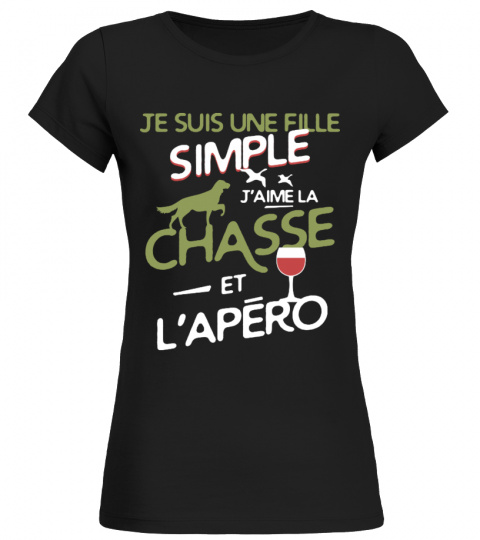 Chasse - une fille simple