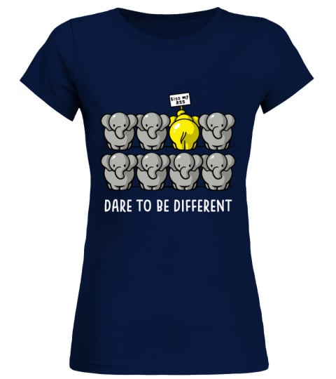 Dare to be different elephant t shirt