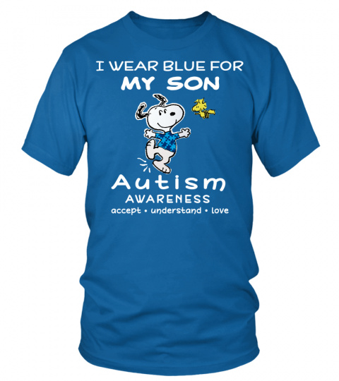 I wear blue for my Son