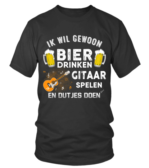 BIER DRINKEN GITAAR SPELEN