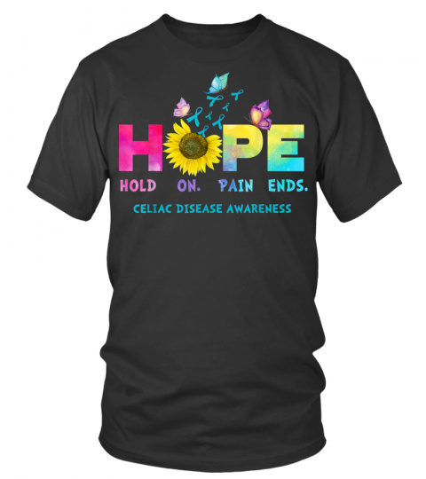 HOPE Celiac Disease Ribbon Awareness Shirt For Women Men Men Women Tee Gift Trending