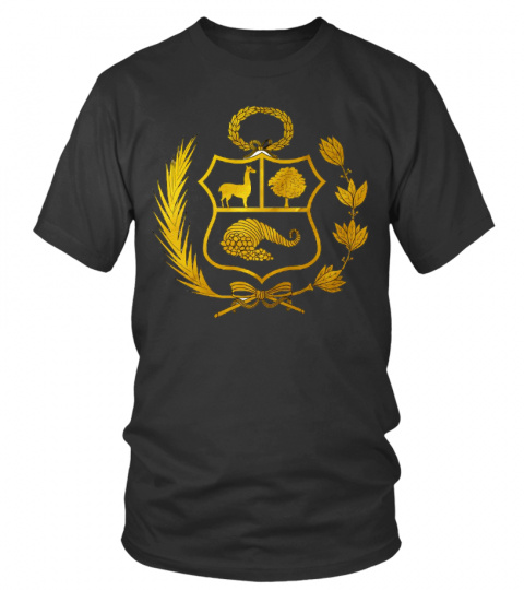 Escudo Nacional del Perú Esta es mi idea personal del diseño del escudo de Perú en dorado