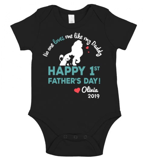 FIRST FATHER'S DAY CUSTOM ONESIE