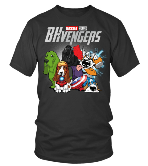 basset hound avengers t shirt