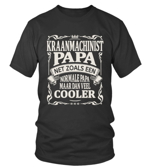 T-shirt kraanmachinist papa